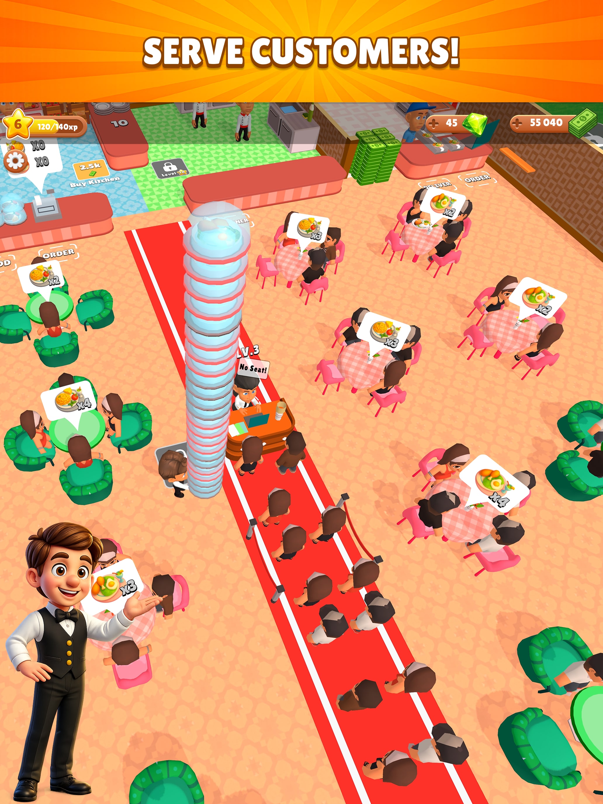 Look at the picture clue in Restaurant Empire